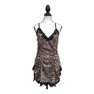 Avid love Leopard Print Sexy Sleepwear